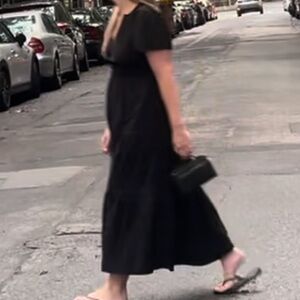 Anthropologie Black Maxi Dress